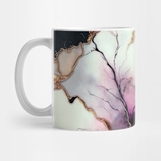 Rosy Ripple - Resin Art Mug